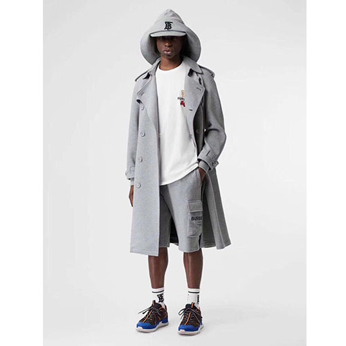 バーバリーメンズカジュアルトレーニングショートパンツp0072.(M2).グレー