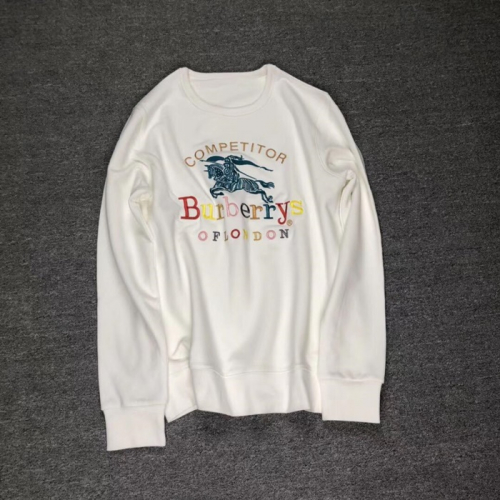 バーバリーメンズウルフコットンフーディT0080ホワイト