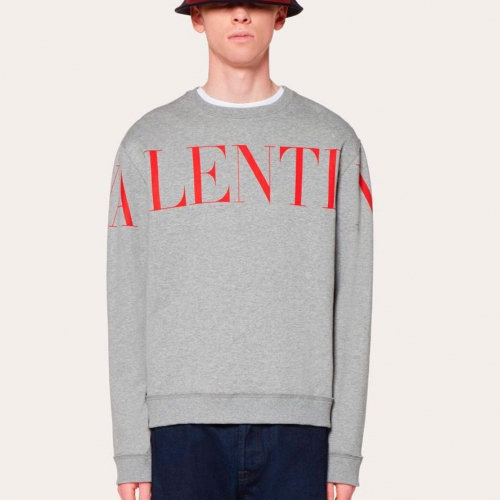 ヴァレンティノメンズウルフコットンフーディT0011.(-3).グレー