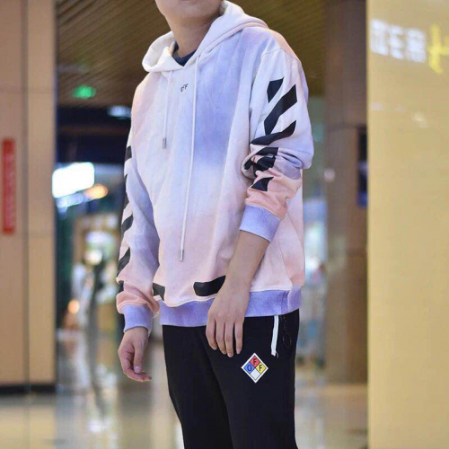 オフホワイトメンズウルフコットンフーディT0020.(-).ホワイト