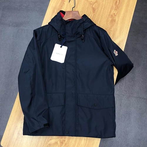 モンクレールメンズカジュアルウィンドブレーカーフードジャケットa0076ネイビー