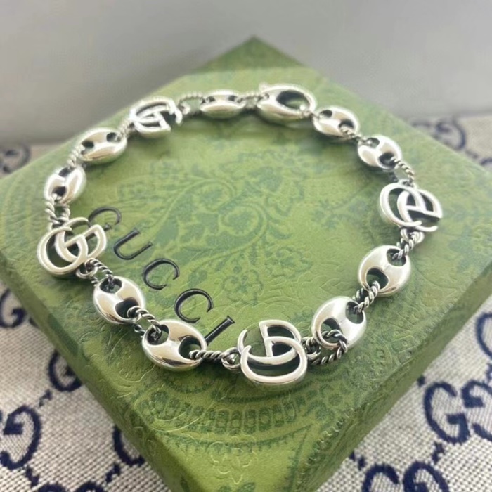 -グッチカップル用シルバーブレスレットc0002