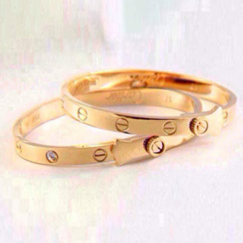 /カルティエレディースブレスレット18金メッキローズゴールド/イエローゴールドブレスレットR0019.