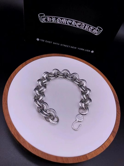 クロムハーツメンズシルバーブレスレットr0004.