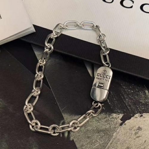 グッチメンズホワイトゴールドブレスレットc0012.
