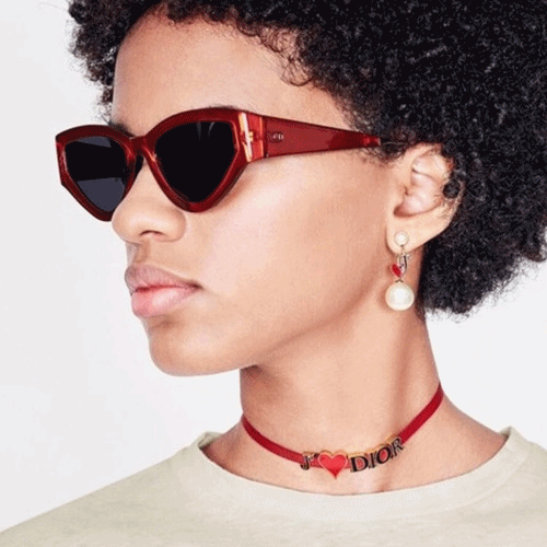 -ディオールチョーカーネックレスo0002.(レッド)