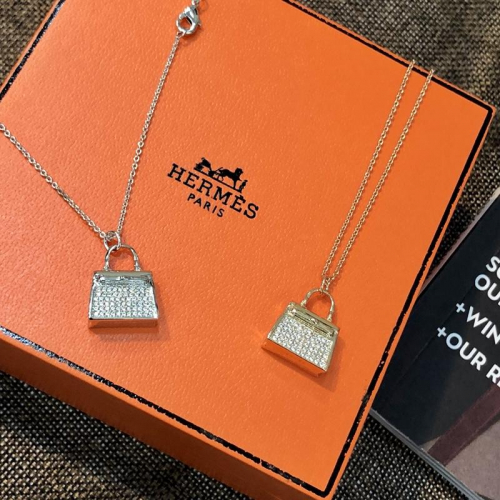 18,エルメスレディースネックレス18Kメッキホワイトゴールド,イエローゴールド.r0008.