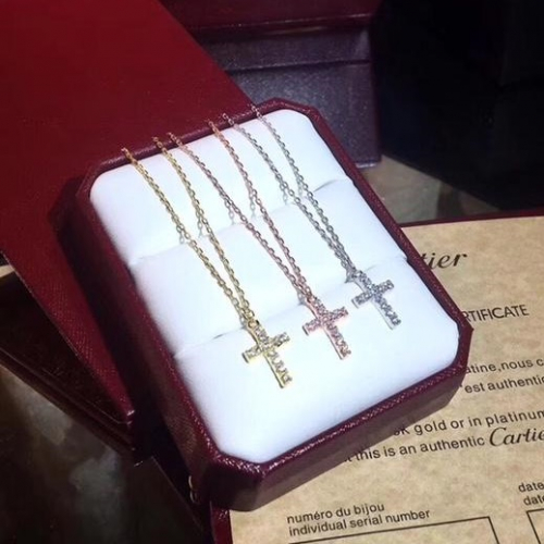 18/.カルティエレディースネックレス18Kメッキホワイトゴールド/イエローゴールド/ゴールド.R0025.