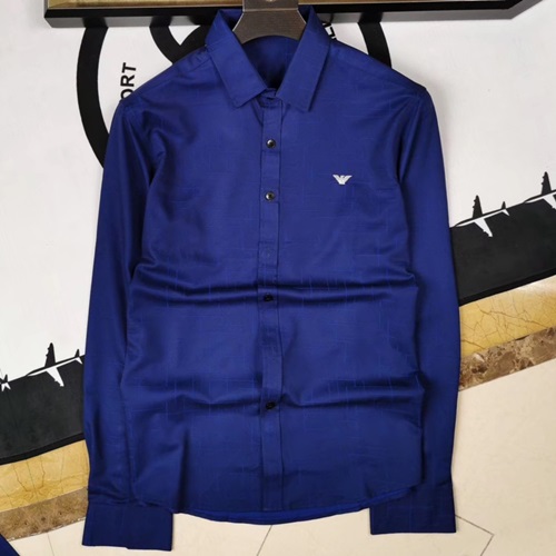 -アルマーニメンズシャツ,T0014,(-3),ブルー,パープル