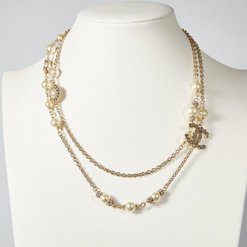 シャネルレディースヴィンテージネックレスA0091.(イエローゴールド)