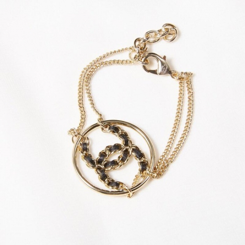 -シャネルレディースイエローゴールドメッキブレスレットA0111.