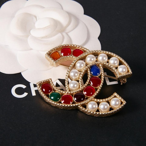 -シャネルブローチa0132.(レッド)