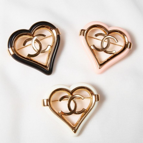 -シャネルブローチa0149.(ブラック,ホワイト,ピンク)