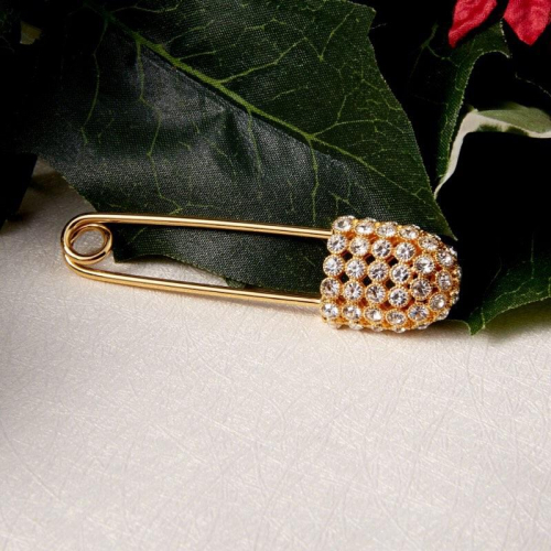 -バーバリーブローチr0001.(イエローゴールド)