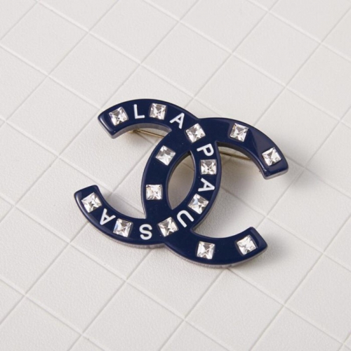 -シャネルブローチa0150.(ネイビー)