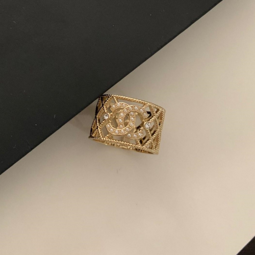 -シャネルレディース18メッキゴールドリングa0168.(イエローゴールド)