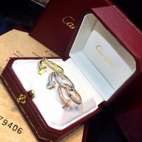 -カルティエレディース18メッキゴールドリングR0030.(イエローゴールド,ホワイトゴールド,ゴールド)