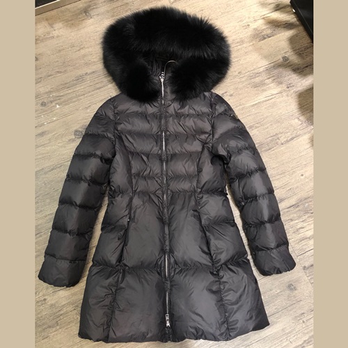 プラダレディースロングダウンパディングA0017(ブラック)