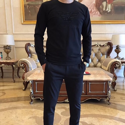 アルマーニメンズトレーニングパンツT0046.(-4).ブラック