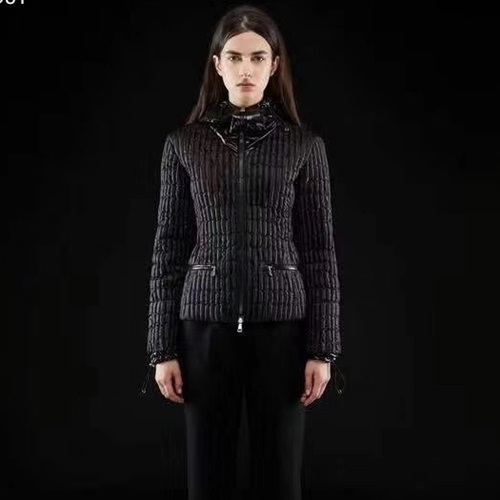 モンクレールレディースロングダウンパディングN0116(ブラック)