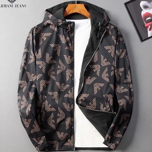 アルマーニメンズウィンドブレーカージャケットK0044ブラック