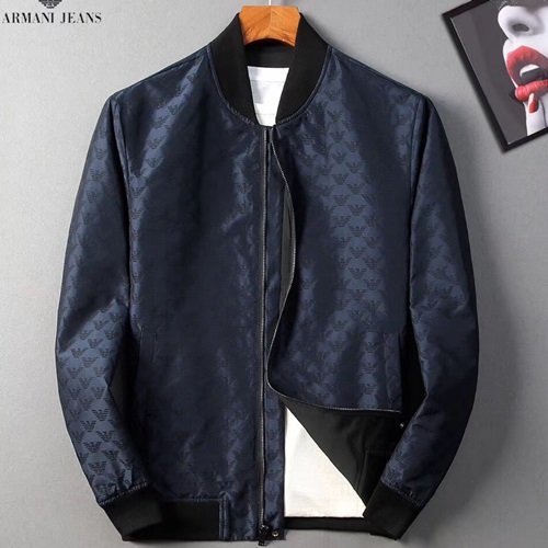 アルマーニメンズウィンドブレーカージャケットK0056ネイビー