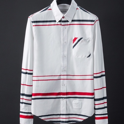 トムブラウンメンズコットンシャツT0102ホワイト