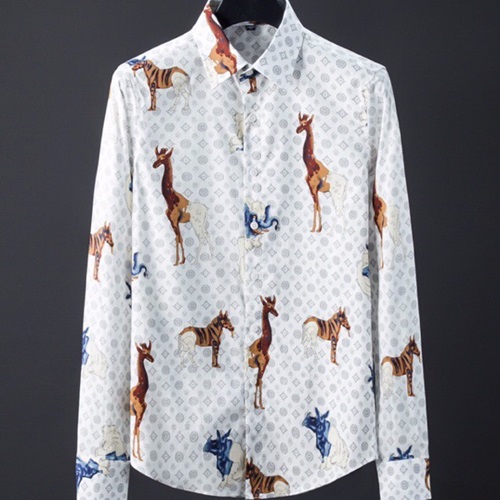 ルイヴィトンルイヴィトンメンズコットンシャツT0039.ホワイト