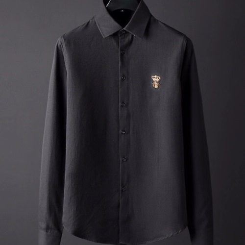 ドルチェ＆ガッバーナメンズコットンシャツT0003.(-3).(ブラック)