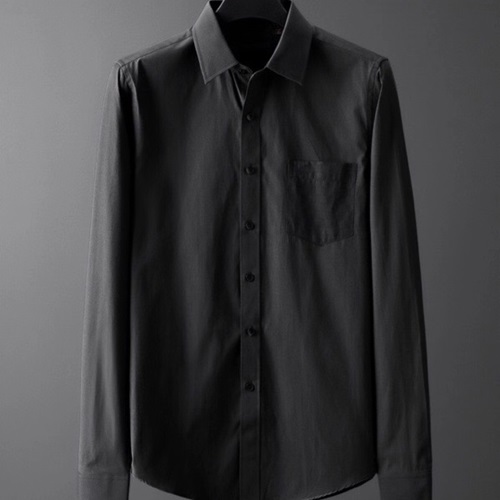 ルイヴィトンルイヴィトンメンズコットンシャツT0045.ブラック/グレー/ブルー/ピンク/スカイブルー