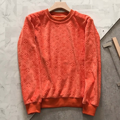 ルイヴィトンメンズウルフコットンフーディT0056.(-2).オレンジ