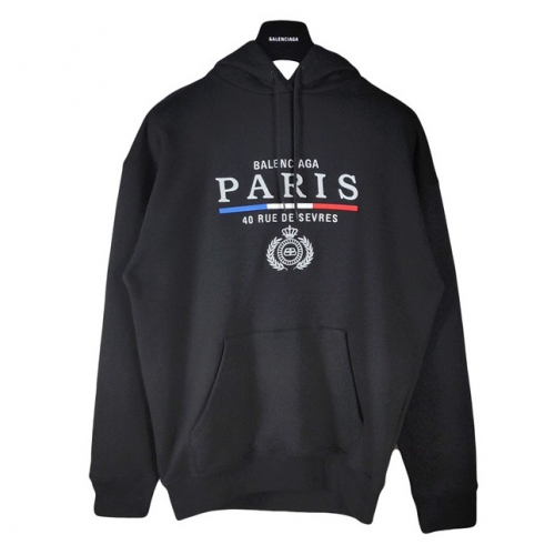 バレンシアガメンズオーバーサイズコットンフーディl01ブラック