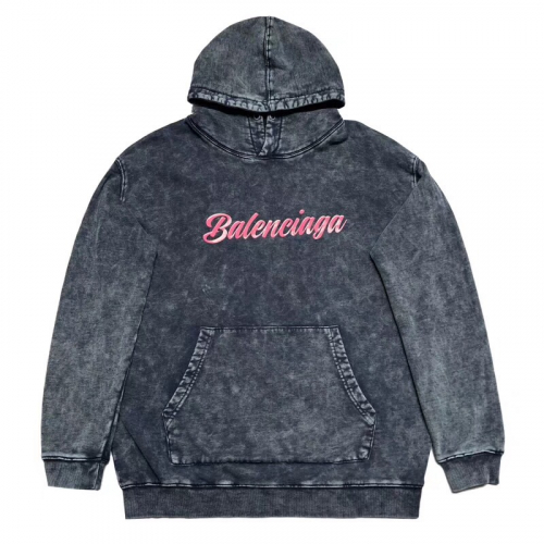 バレンシアガメンズコットンフーディl05.ダークグレー