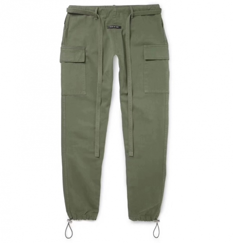 フィアオブゴッドメンズモダンカジュアルパンツa00112(ブラック/グリーン)