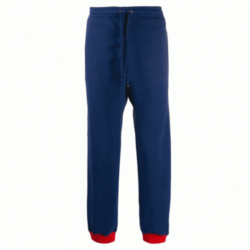 グッチメンズカジュアルイニシャルトレーニングパンツc01237.ブルー