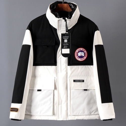 カナダグースメンズダウンパディングn00862(ブラック/ホワイト)