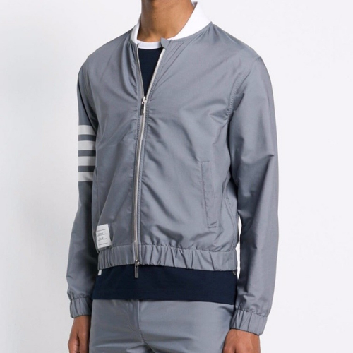 トムブラウンメンズカジュアルウィンドブレーカージャケットm01.グレー