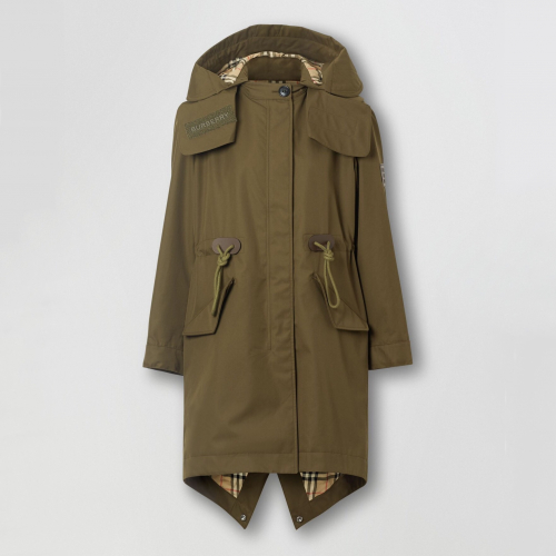 バーバリーレディースヴィンテージコットントレンチコートr082(キャメル/オリーブ)