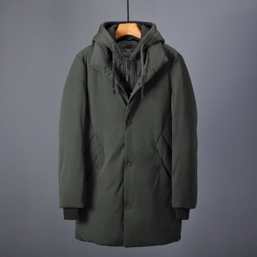 アルマーニメンズダウンパディングm0224オリーブ