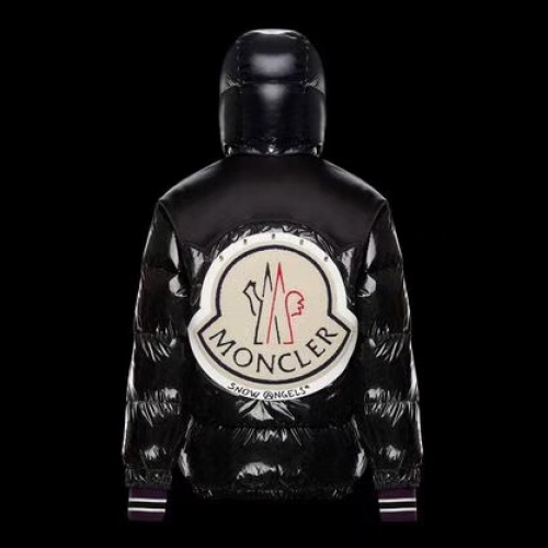 モンクレールユニセックスパッチモダンダウンパディングc0543ブラック