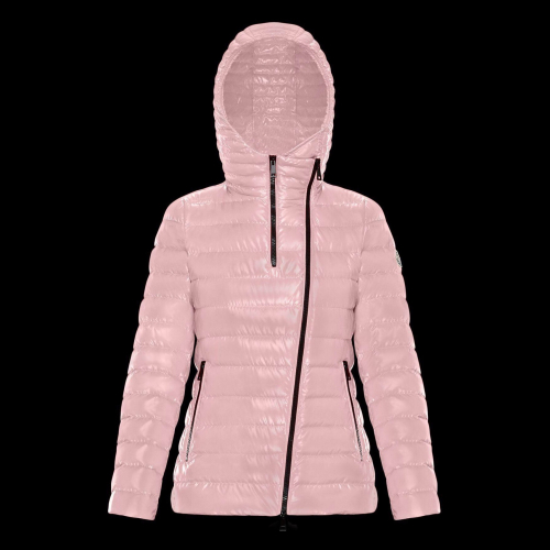 モンクレールレディースパッチモダンダウンパディングc05512(ベビーピンク/ブラック)