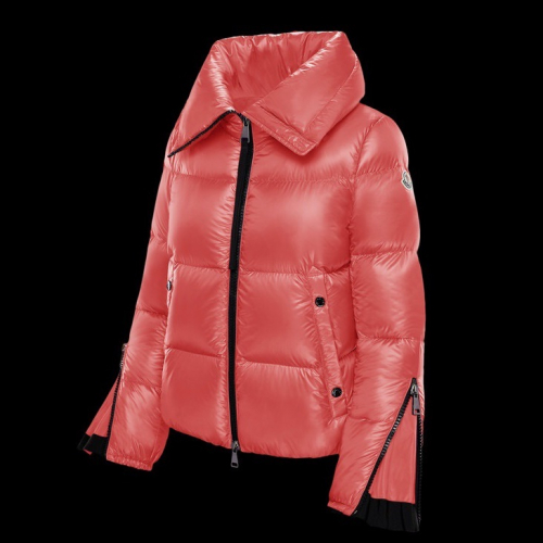 モンクレールレディースパッチモダンダウンパディングc0554ピンク