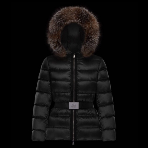 モンクレールレディースパッチモダンダウンパディングc0557.ブラック