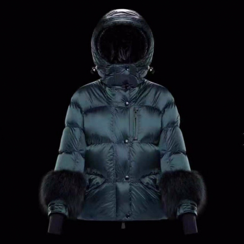 モンクレールレディースパッチモダンダウンパディングc0560グリーン