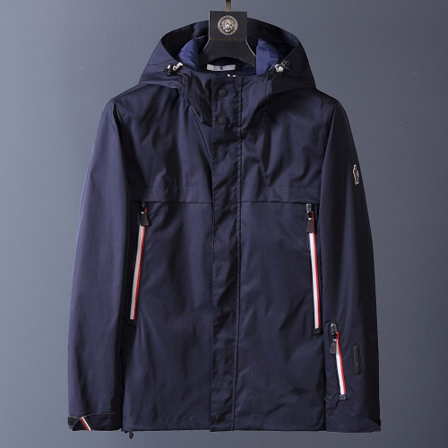 モンクレールメンズカジュアルウィンドブレーカーフードジャケットc0575ネイビー