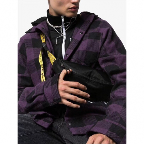 パームエンジェルスメンズクラシックオーバーサイズコットンシャツm042(パープル/イエロー)