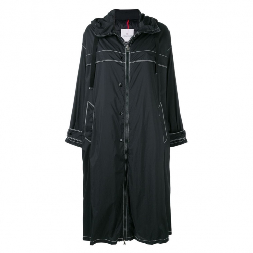 モンクレールレディースカジュアルブレーカージャケットトレンチコートc0593ネイビー