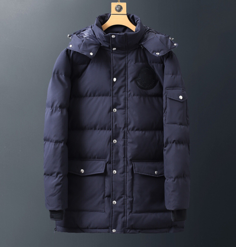 モンクレールメンズパッチモダンダウンパディングc0595ネイビー