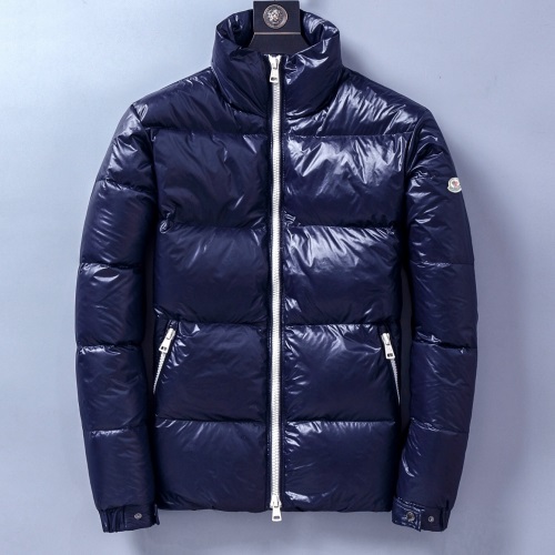 モンクレールメンズパッチモダンダウンパディングc0596.2(ブラック/ネイビー)