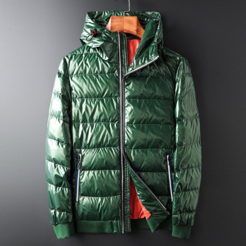 モンクレールメンズパッチモダンダウンパディングc06002(ブラック/グリーン)